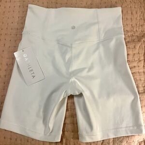 NEW - Athleta Ultra High Rise 7” Shorts, White, XS